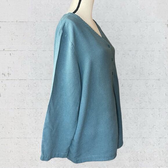 VTG 80’s Eileen Fisher Linen Blend Set Laganlook Oversized Minimalist Size S/M - Picture 7 of 16